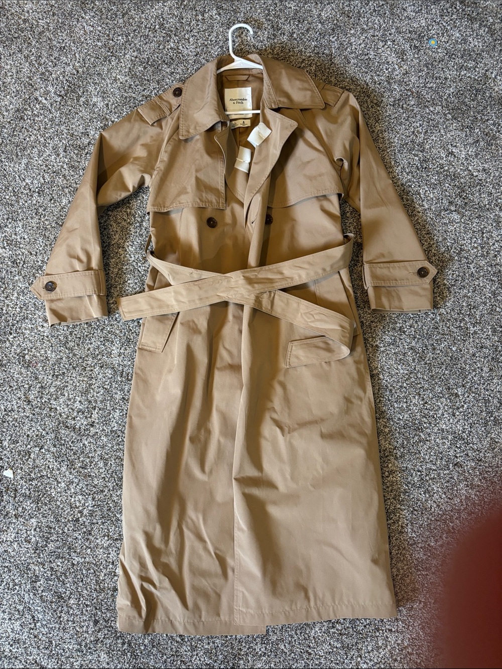 Abercrombie & Fitch Tan Classic Trench Coat